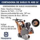 FLOOR SAWING HUSQVARNA FS 400 LV 7