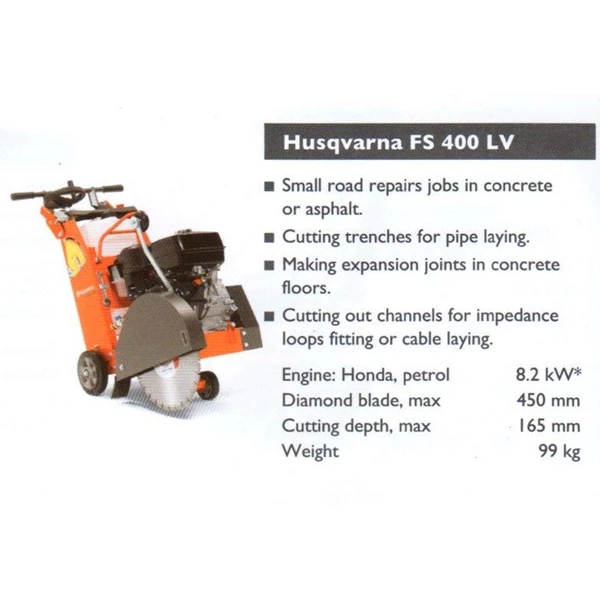 FLOOR SAWING HUSQVARNA FS 400 LV