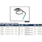 HIGH CYCLE INTERNAL CONCRETE VIBRATOR MIKASA FX 30 40 50 60 3