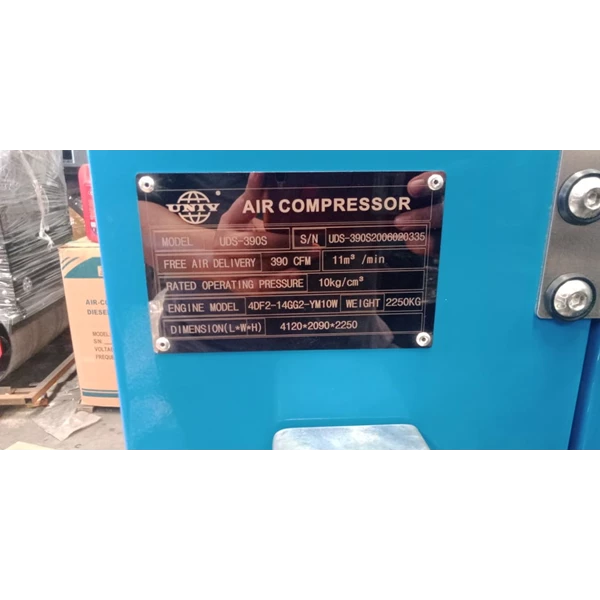 Screw Air Compressor 390 CFM Univ UDS 390 S